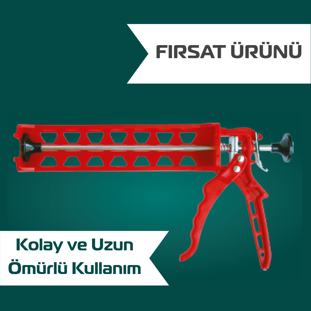Plastik Silikon Tabancası Kırmızı (50'li Paket)