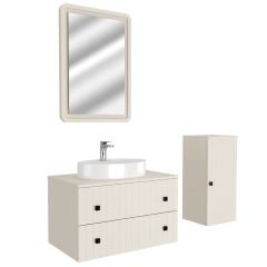 Gala 90 Cm Lake Banyo Dolabı