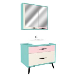 Lusso 80 Cm Lake Banyo Dolabı
