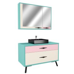 Lusso 80 Cm Lake Banyo Dolabı