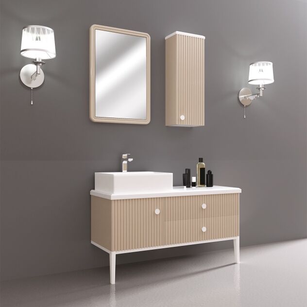 Murcio 120 Cm Lake Banyo Dolabı