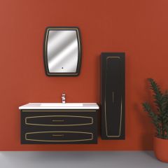 Piano 100 Cm Lake Banyo Dolabı