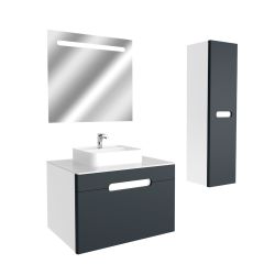 Bonni 80 Cm Lake Kapaklı Mdf Banyo Dolabı