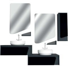 Hera 140 Cm Membran Kaplama Banyo Dolabı