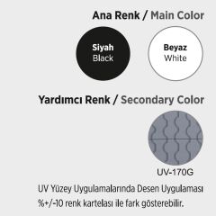 Monarc 100 Cm UV Baskılı Banyo Dolabı