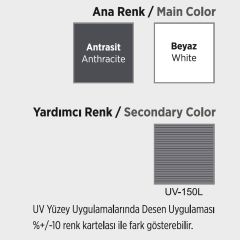 Truva 65 Cm UV Baskılı Banyo Dolabı