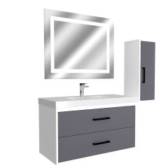 Truva 65 Cm UV Baskılı Banyo Dolabı