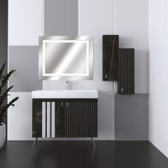 Aristo 90 Cm UV Baskılı Banyo Dolabı
