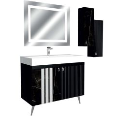 Aristo 90 Cm UV Baskılı Banyo Dolabı