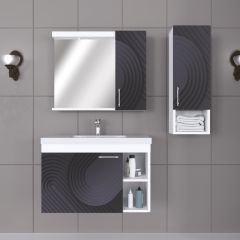 Deren 65 Cm UV Baskılı Banyo Dolabı