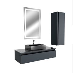 Rina 100 Cm Mdf Lam Banyo Dolabı