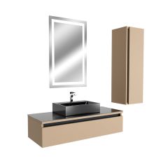 Rina 100 Cm Mdf Lam Banyo Dolabı