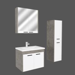 Lila 80 Cm Mdf Lam Banyo Dolabı