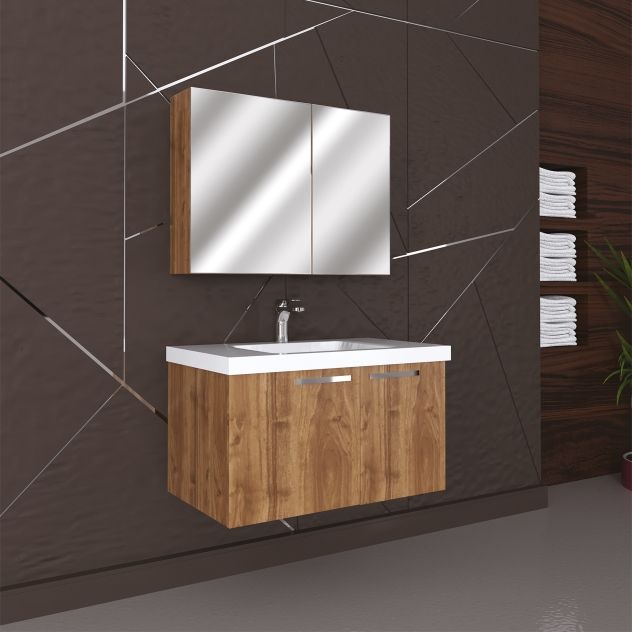 Eleny 100 Cm Mdf Lam Banyo Dolabı