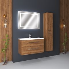 Helen 100 Cm Mdf Lam Banyo Dolabı