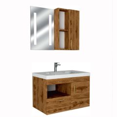 Lisya 100 Cm Mdf Lam Banyo Dolabı
