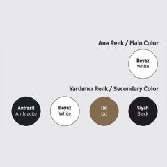 Nergis 80 Cm Mdf Lam Banyo Dolabı