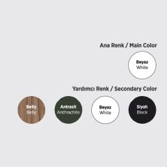 Lale 80 Cm Mdf Lam Banyo Dolabı