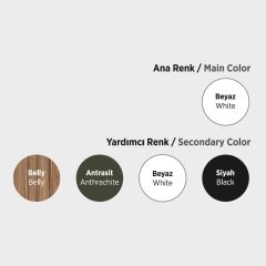 Akasya 100 Cm Mdf Lam Banyo Dolabı