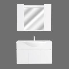 Klasik 100 Cm Mdf Lam Banyo Dolabı