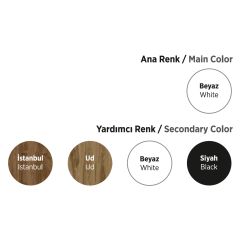 Mache 50 Cm Mdf Lam Banyo Dolabı