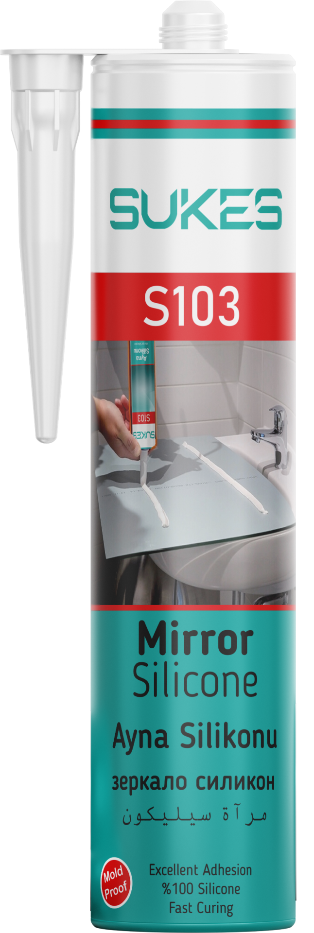 Sukes Ayna Silikonu Şeffaf 310 Gr
