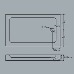 Ubm Poros 90*170 Dikdörtgen Flat Duş Teknesi