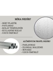 UBM Duşakabin Oval Mika Camlı 80x80 (Teknesiz)