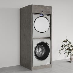 Ubm Senfoni Çamaşır ve Kurutma Makinesi Dolabı 70 Cm Antrasit