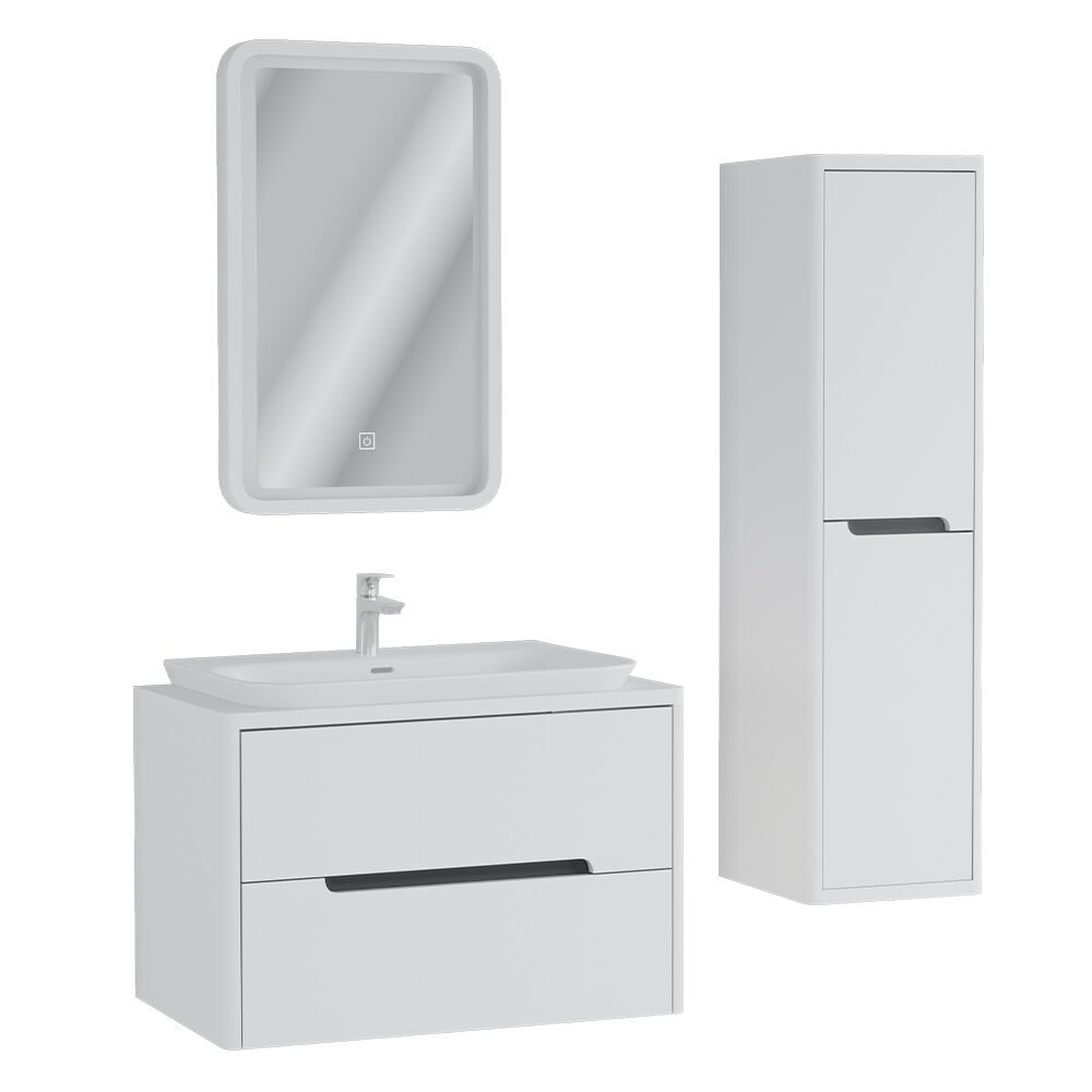 Ubm Arlin 80 Cm Lake Banyo Dolabı Beyaz