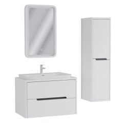 Ubm Arlin 80 Cm Lake Banyo Dolabı Beyaz