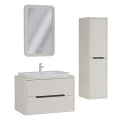 Ubm Arlin 80 Cm Lake Banyo Dolabı Krem