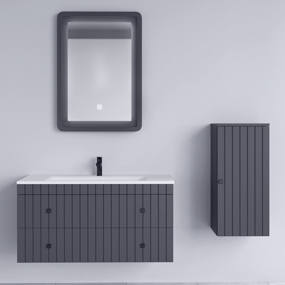 Ubm Çınar 75 Cm Lake Banyo Dolabı Antrasit