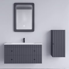 Ubm Çınar 75 Cm Lake Banyo Dolabı Antrasit