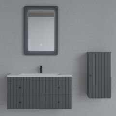 Ubm Çınar 75 Cm Lake Banyo Dolabı Antrasit