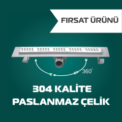 70 Cm Etekli Duş Kanalı (25'li Paket)
