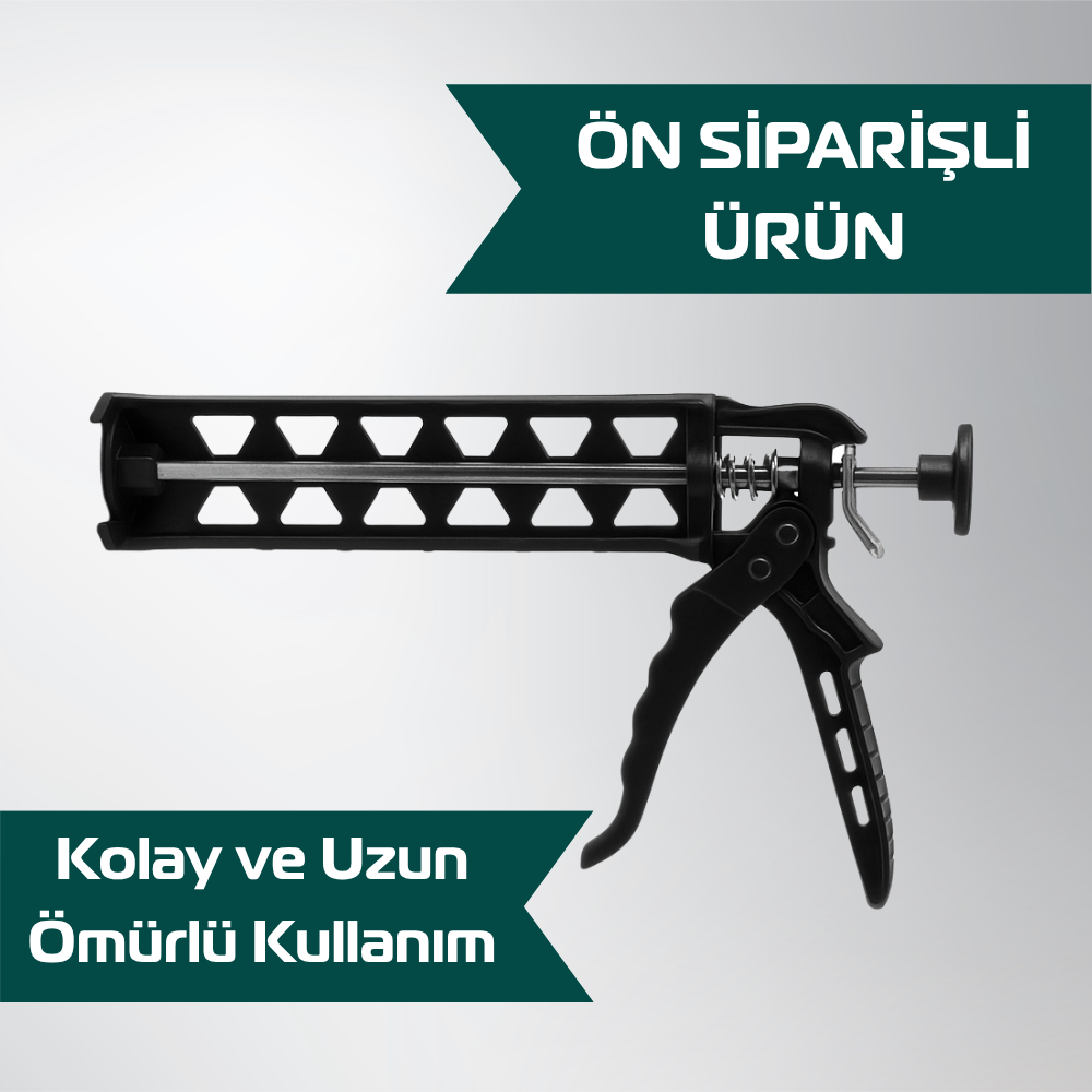 Plastik Silikon Tabancası Siyah (50'li Paket)