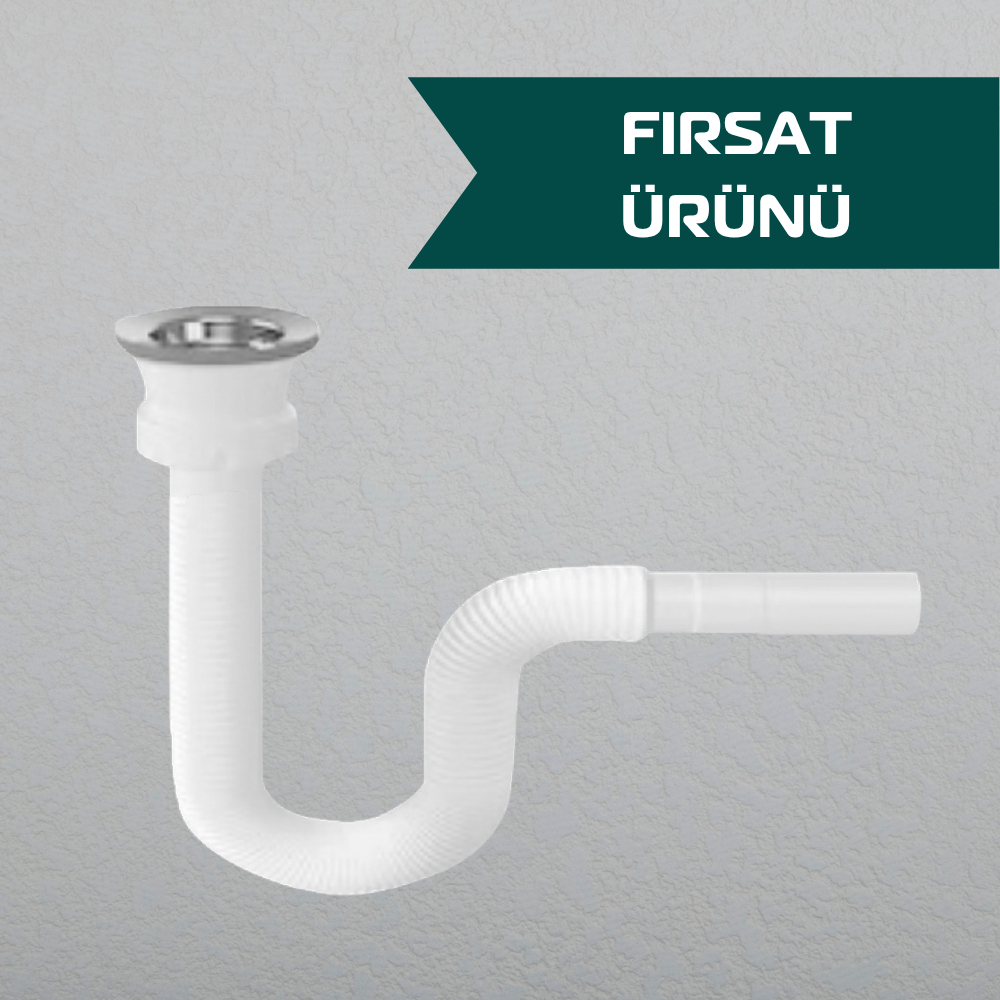 Rekorlu Körüklü Lavabo Sifonu 32 Mm Çıkış (100 Adet)